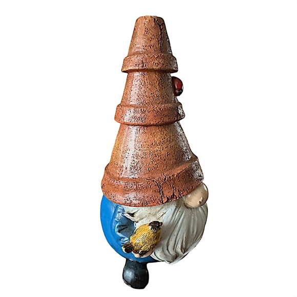 Resin Flower Gnome Figure (set of 2) Flower & Bird Garden Decor - Picture 5 of 8